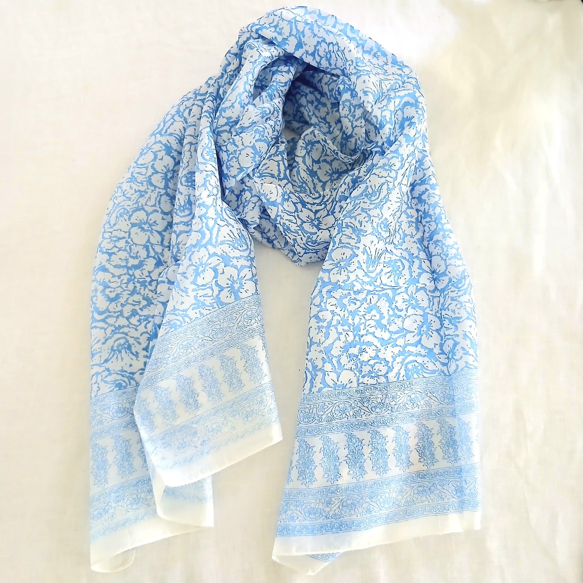 Silk Scarf - Blue ZS-1005/L