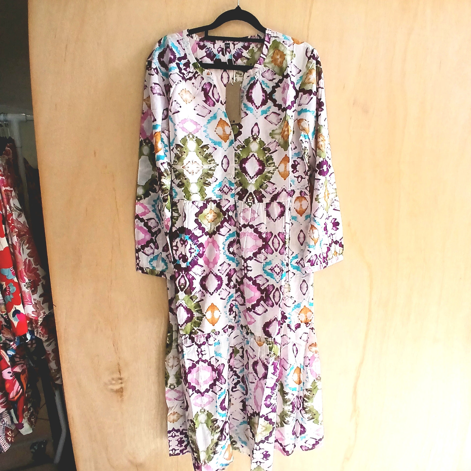 PRE-ORDER Cotton V Neck Short Dress 66152