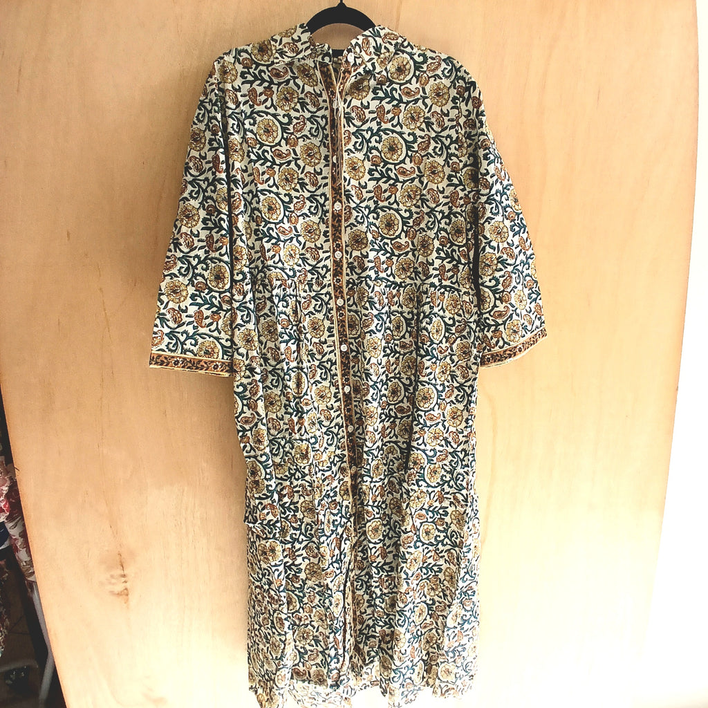 Indian Print Cotton Dress 65594