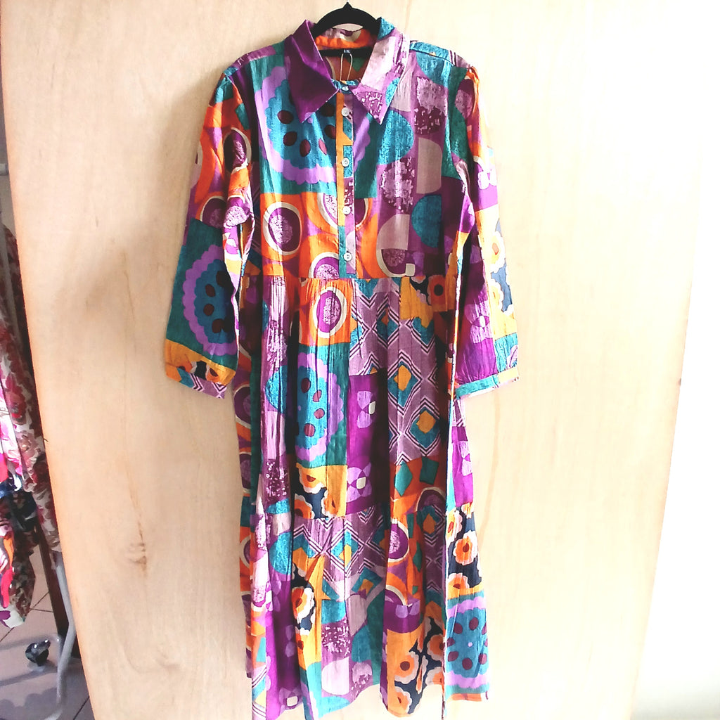 PRE-ORDER Short Printed Summer Dress Dress 65958