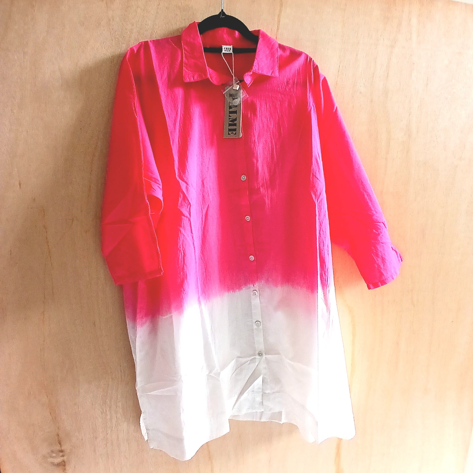 PRE-ORDER Shaded Shirt Cotton Dress 65967