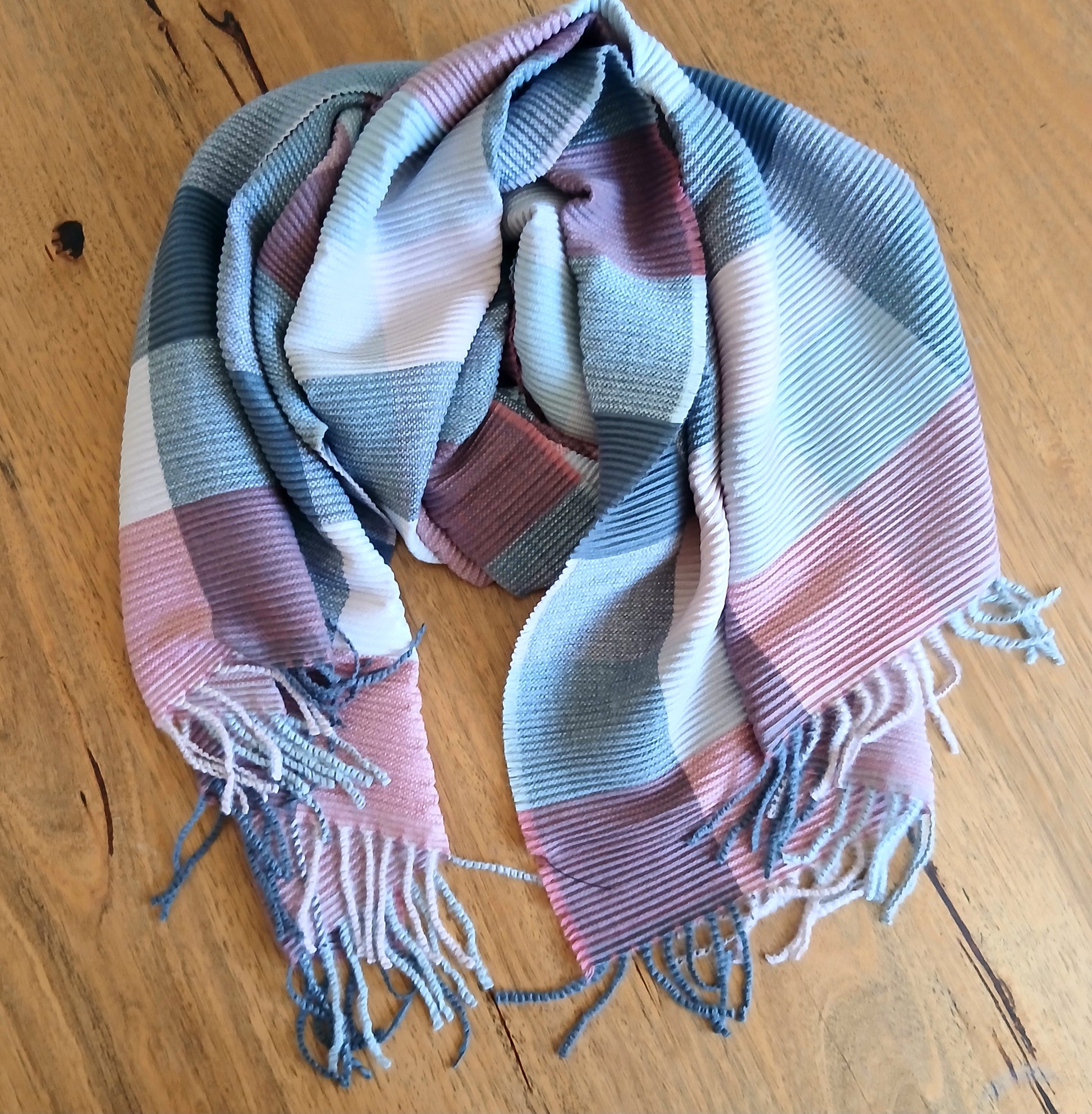 PRE-ORDER Overlapping Checkers Winter Scarf PWS1806