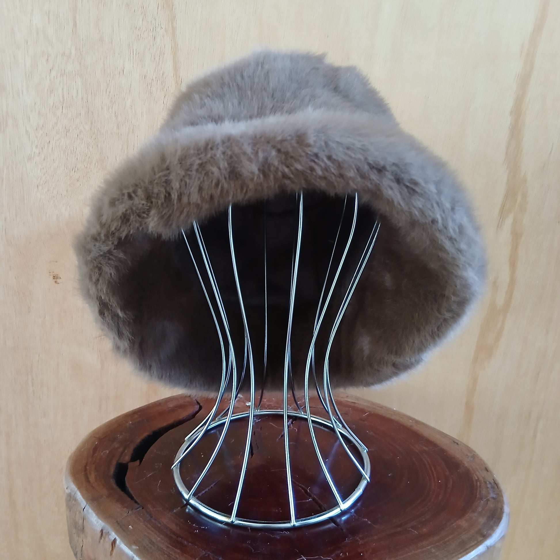 Pre-Order Faux Fur Classic Bucket Hat Plain 7531