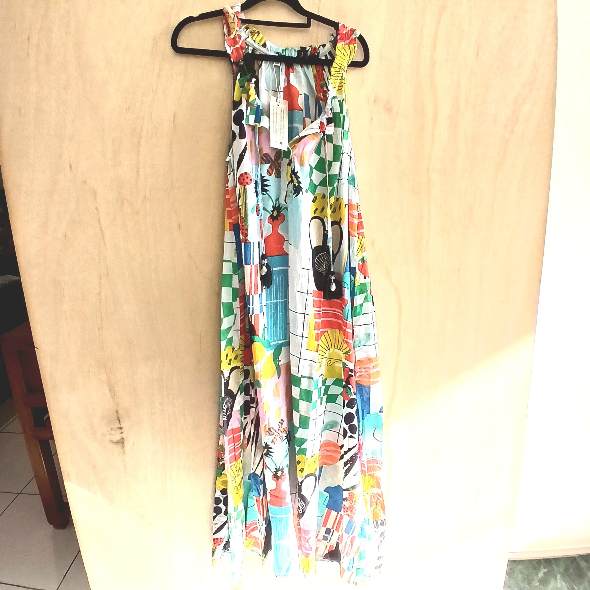 PRE-ORDER Sleeveless Long Cotton Dress 67032