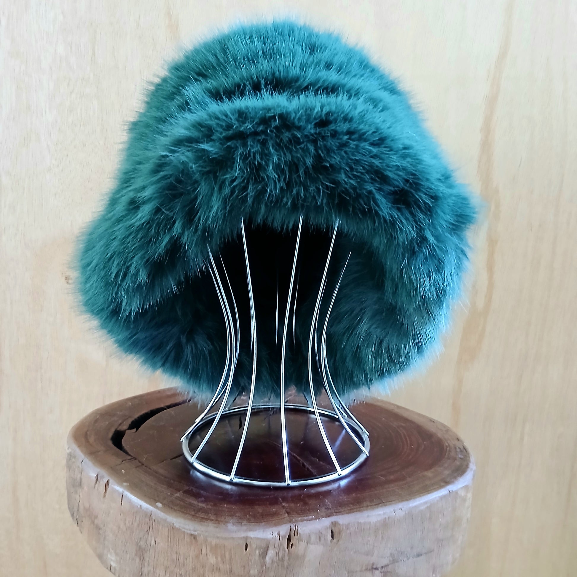 Pre-Order Extra Fluffy Faux Fur Bucket Hat Plain 7549