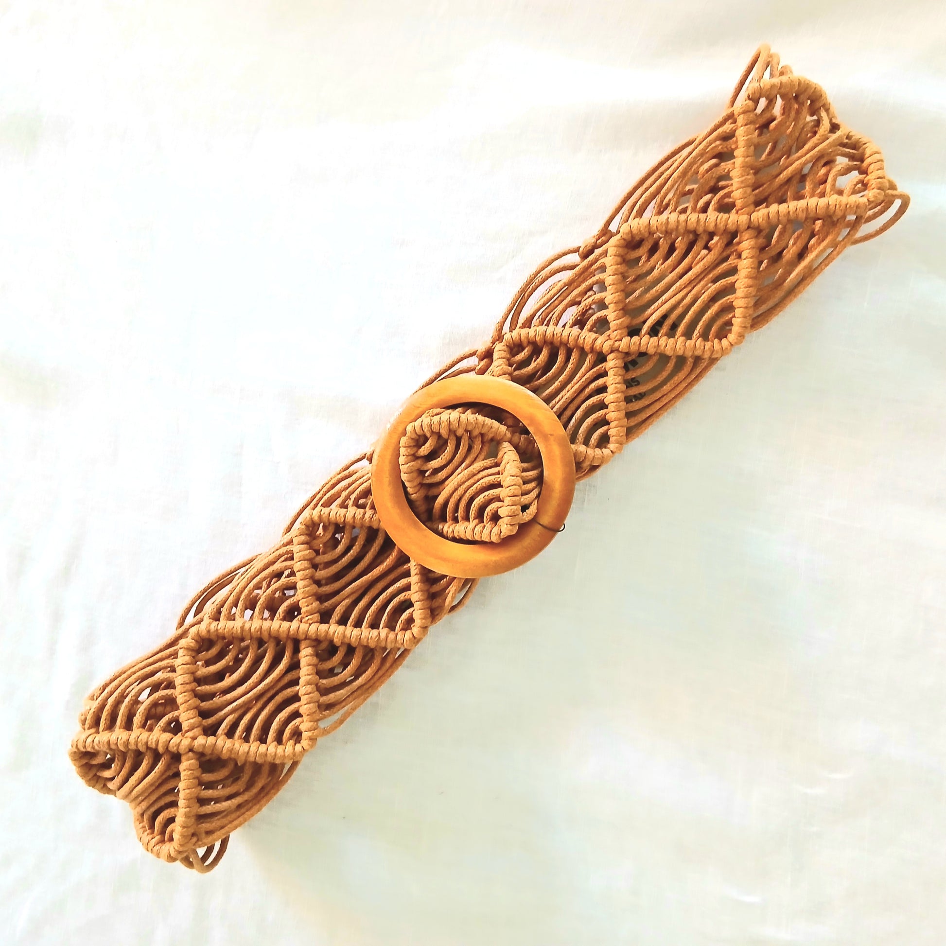 PRE-ORDER Webbed Boho Belt with Buckle B022