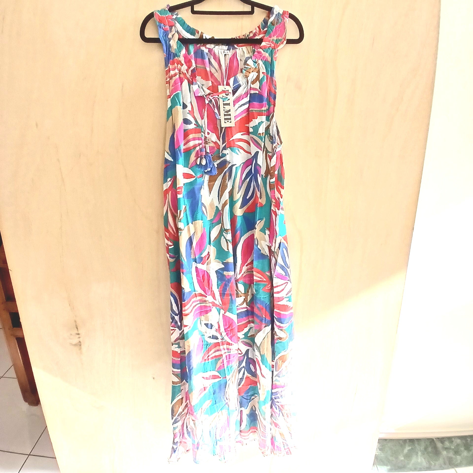PRE-ORDER Sleeveless Long Cotton Dress 67032