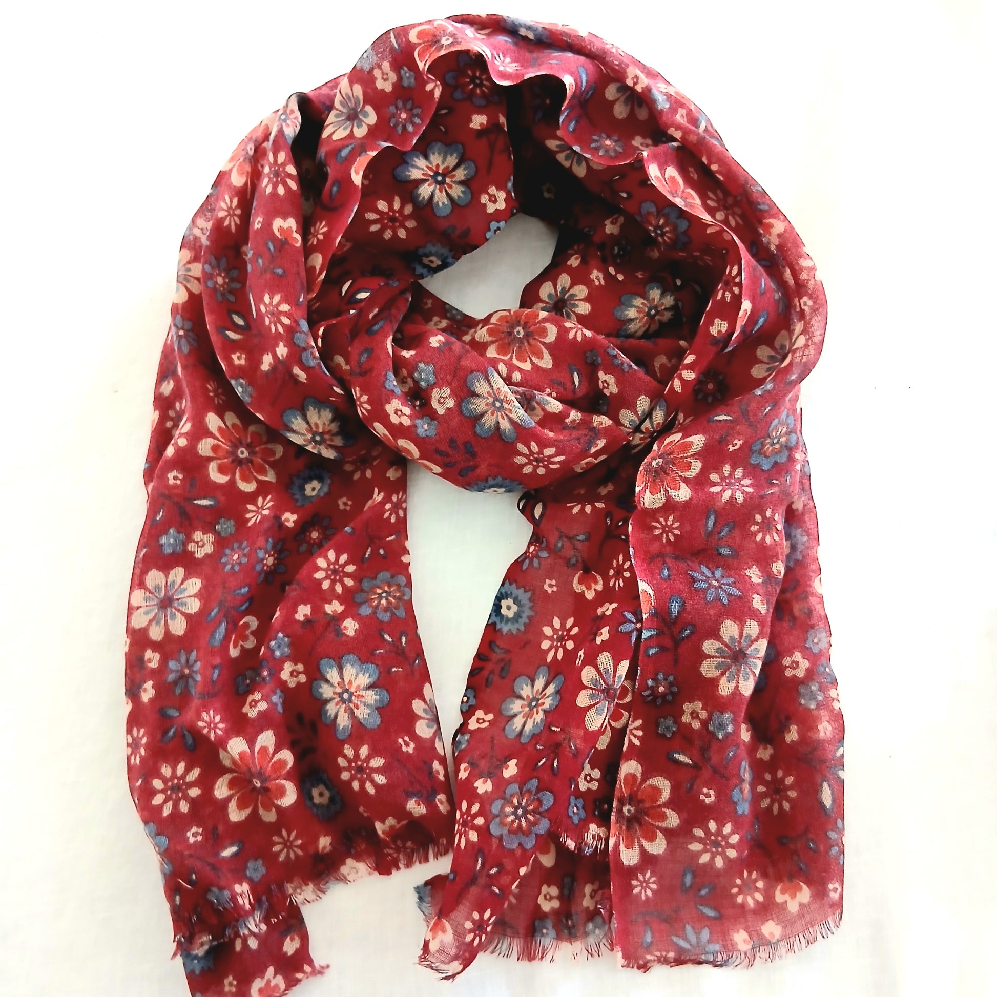 Wool Silk Mix Scarf - WS-1056