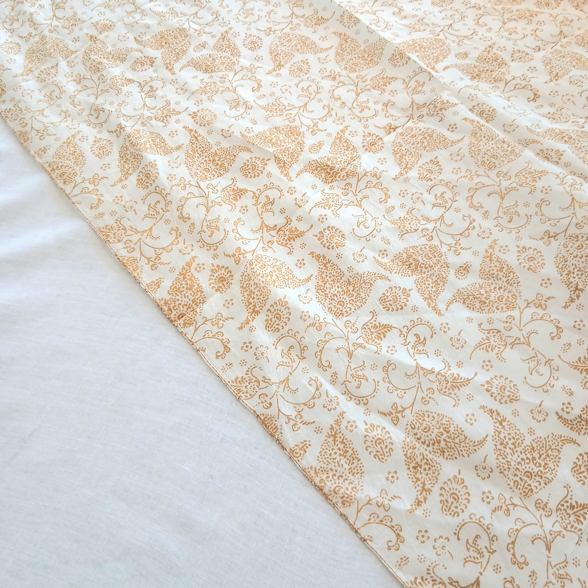 PRE-ORDER Pure Silk Scarf Golden Art PS-1056