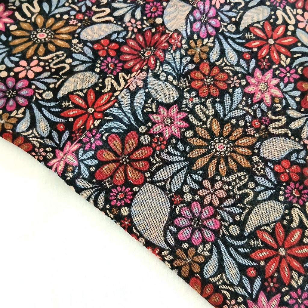Wool Scarf Floral Print WS-1063/L