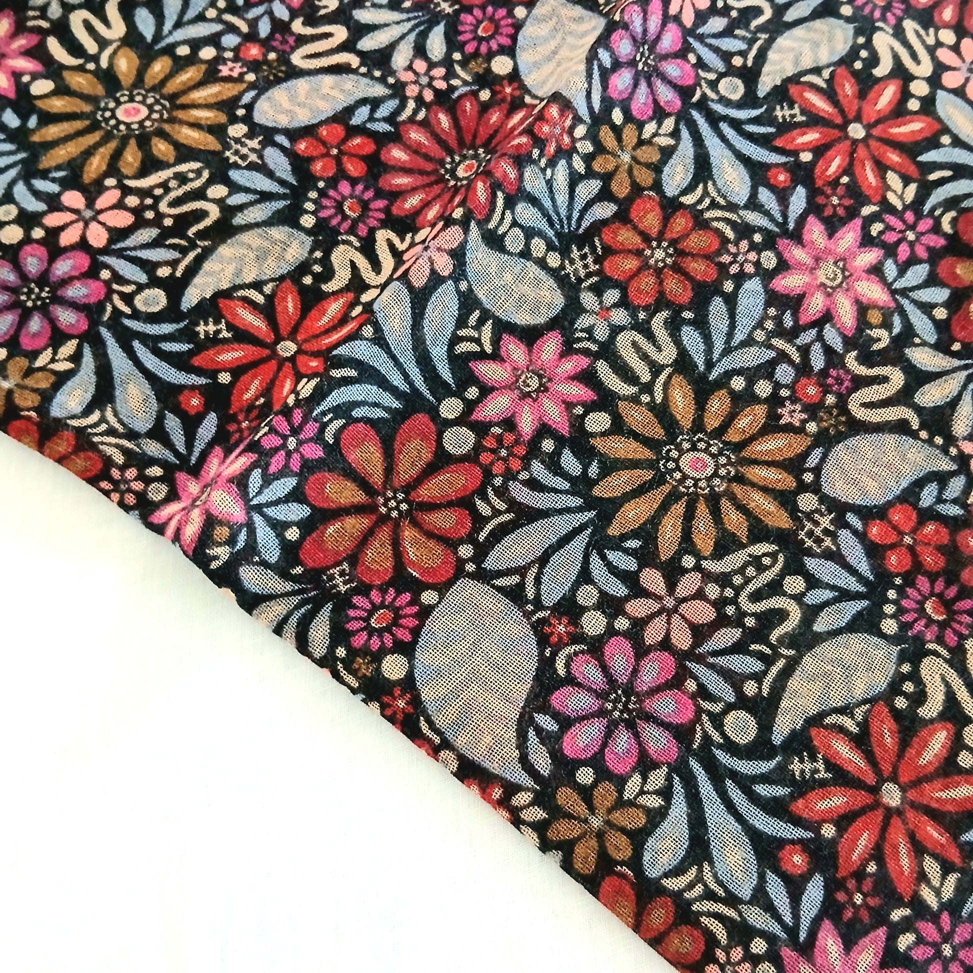 Wool Scarf Floral Print WS-1063/L