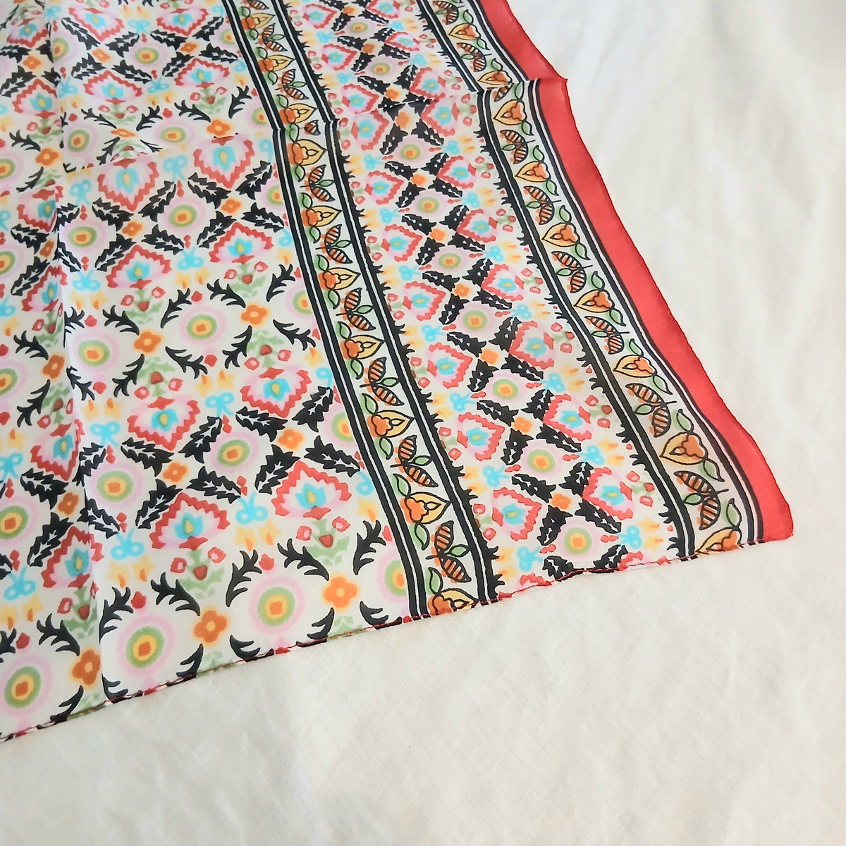 Keira Silk Scarf - TS-1095/S RED