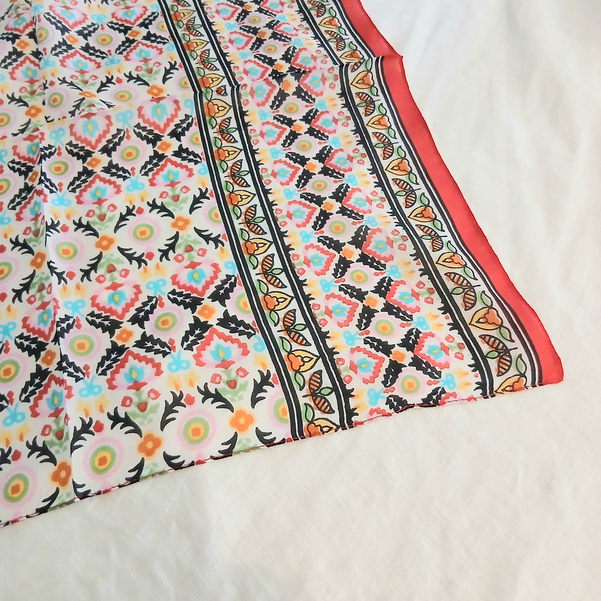 Keira Silk Scarf - TS-1095/S RED