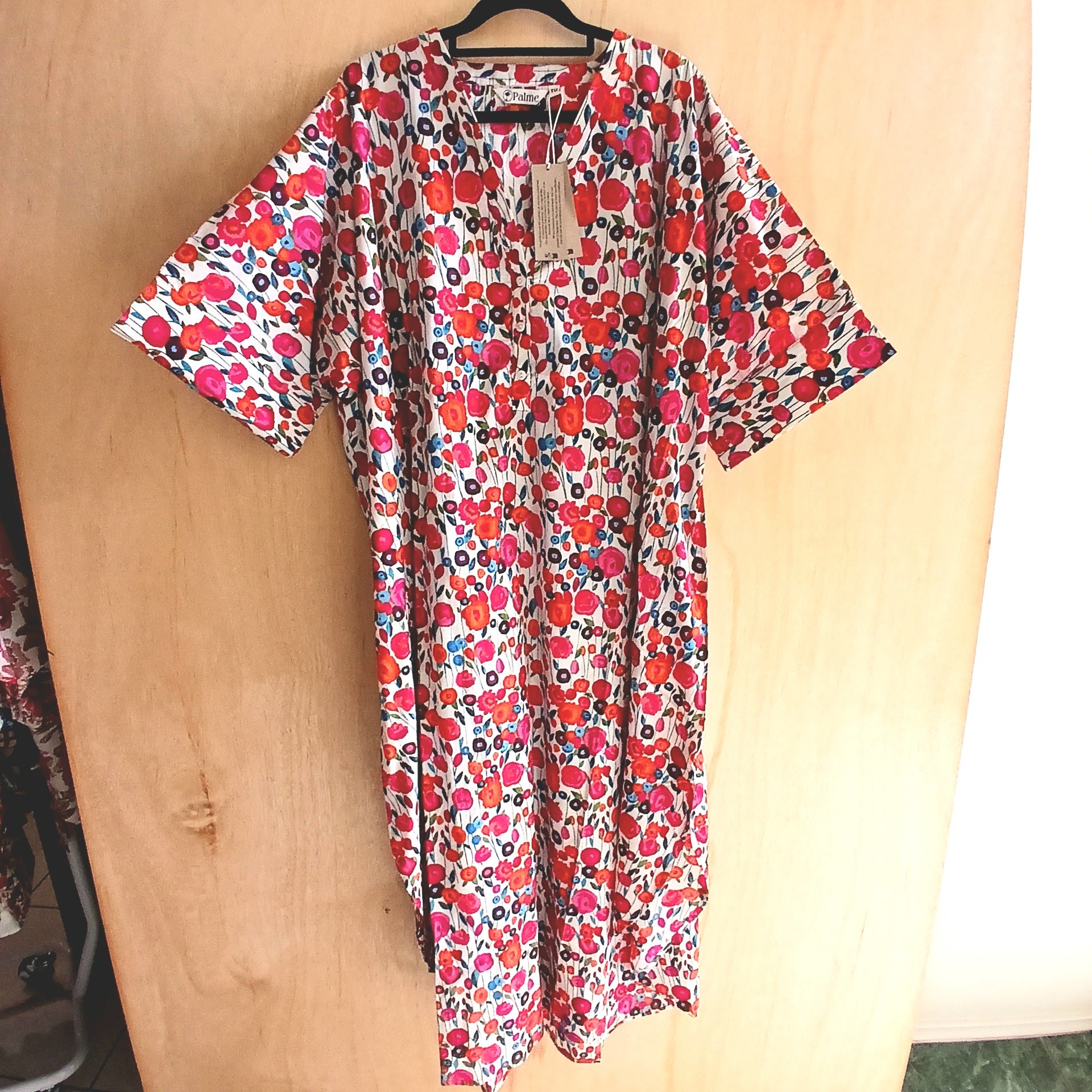 PRE-ORDER Large 3 Buttons Cotton Dress 67152