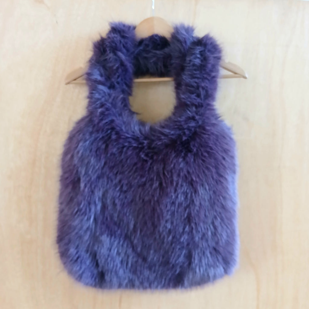 Faux Fur Tote Bag Plain BG2709