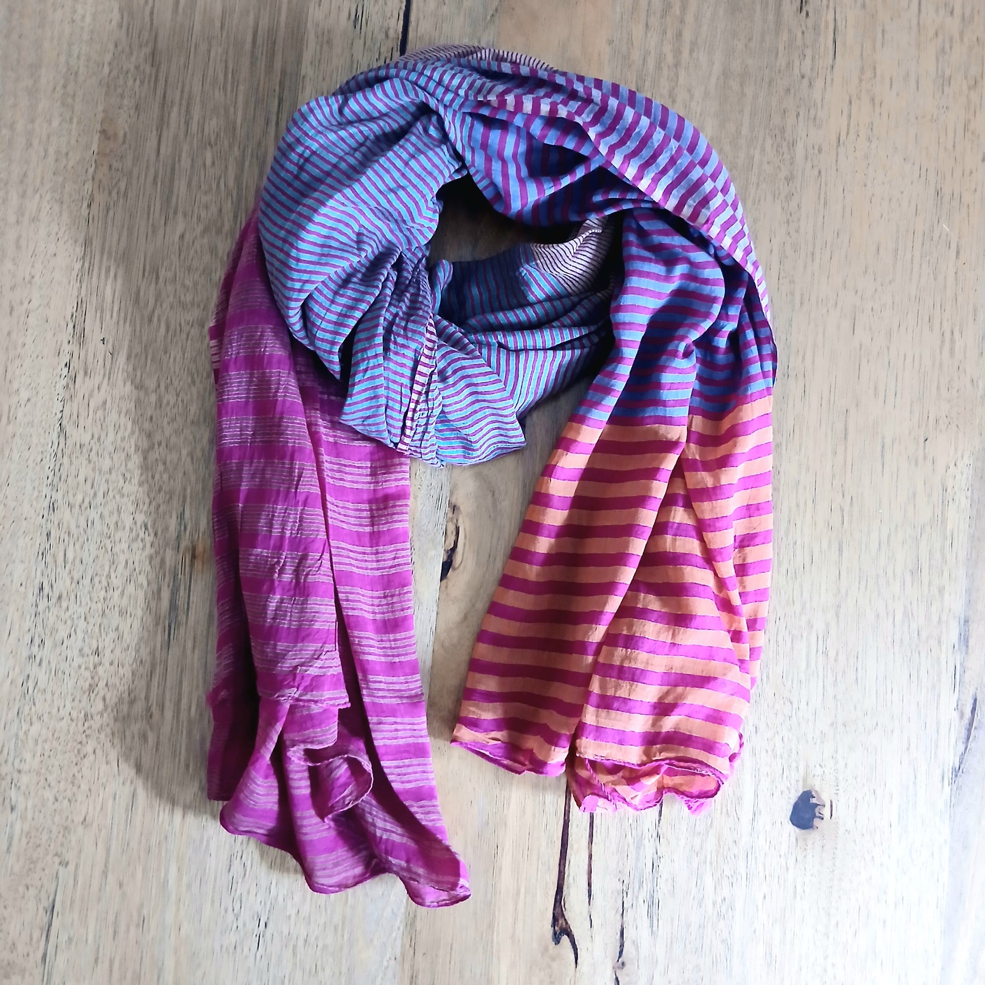 PRE-ORDER Striped Patterned Scarf 67260