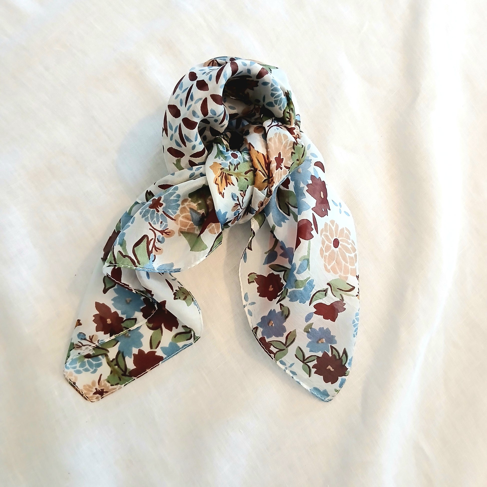 Silk Necktie - Olive/Blue ZS-1019/S