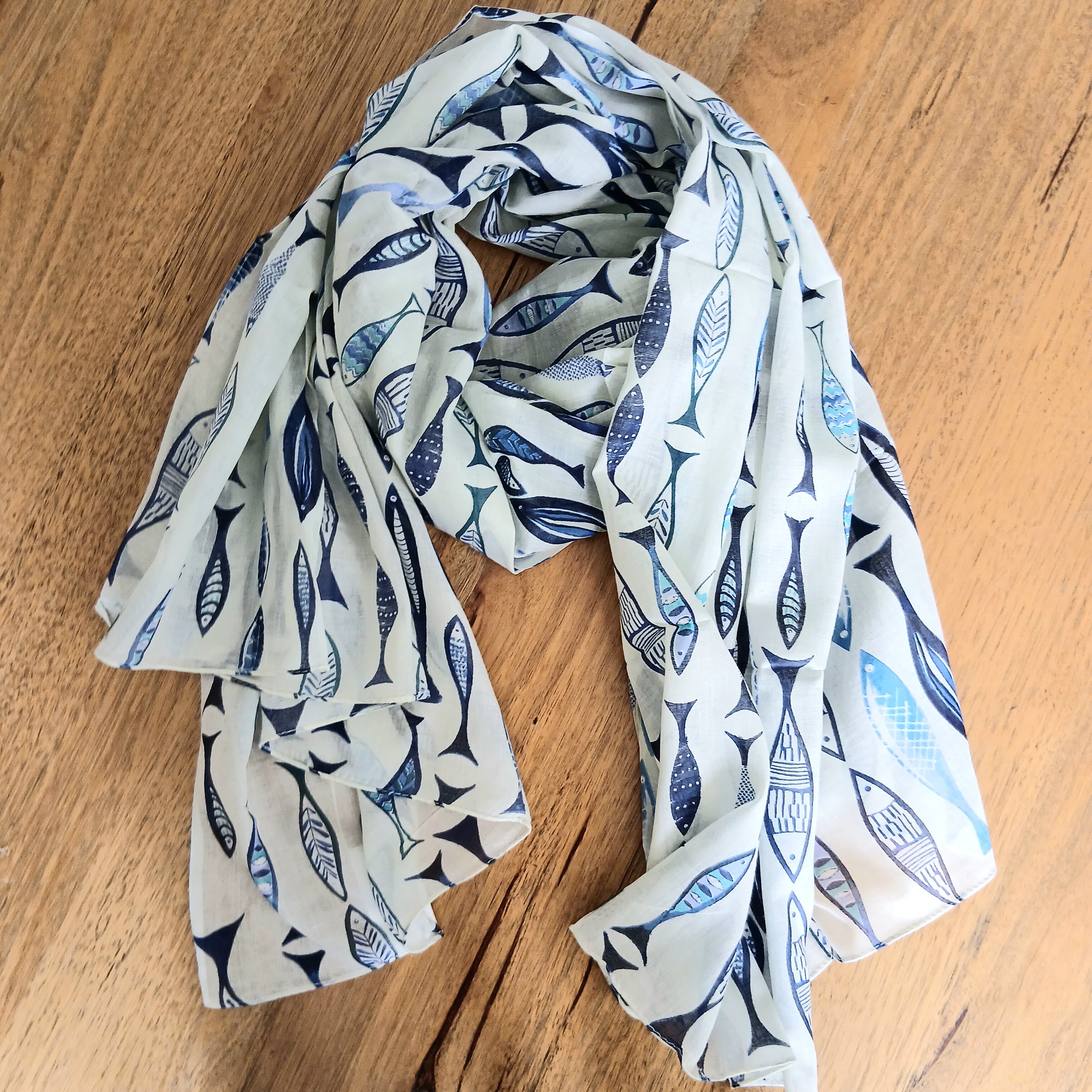 Sardine Cotton Scarf 66349