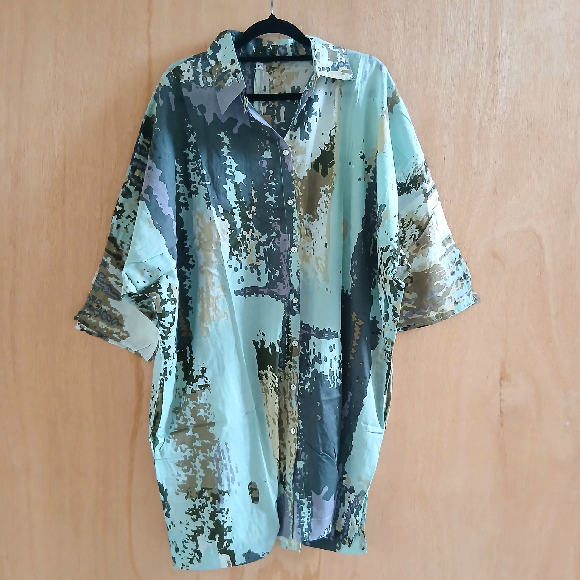 Pure Cotton Palme Shirt - Green 65950-0856