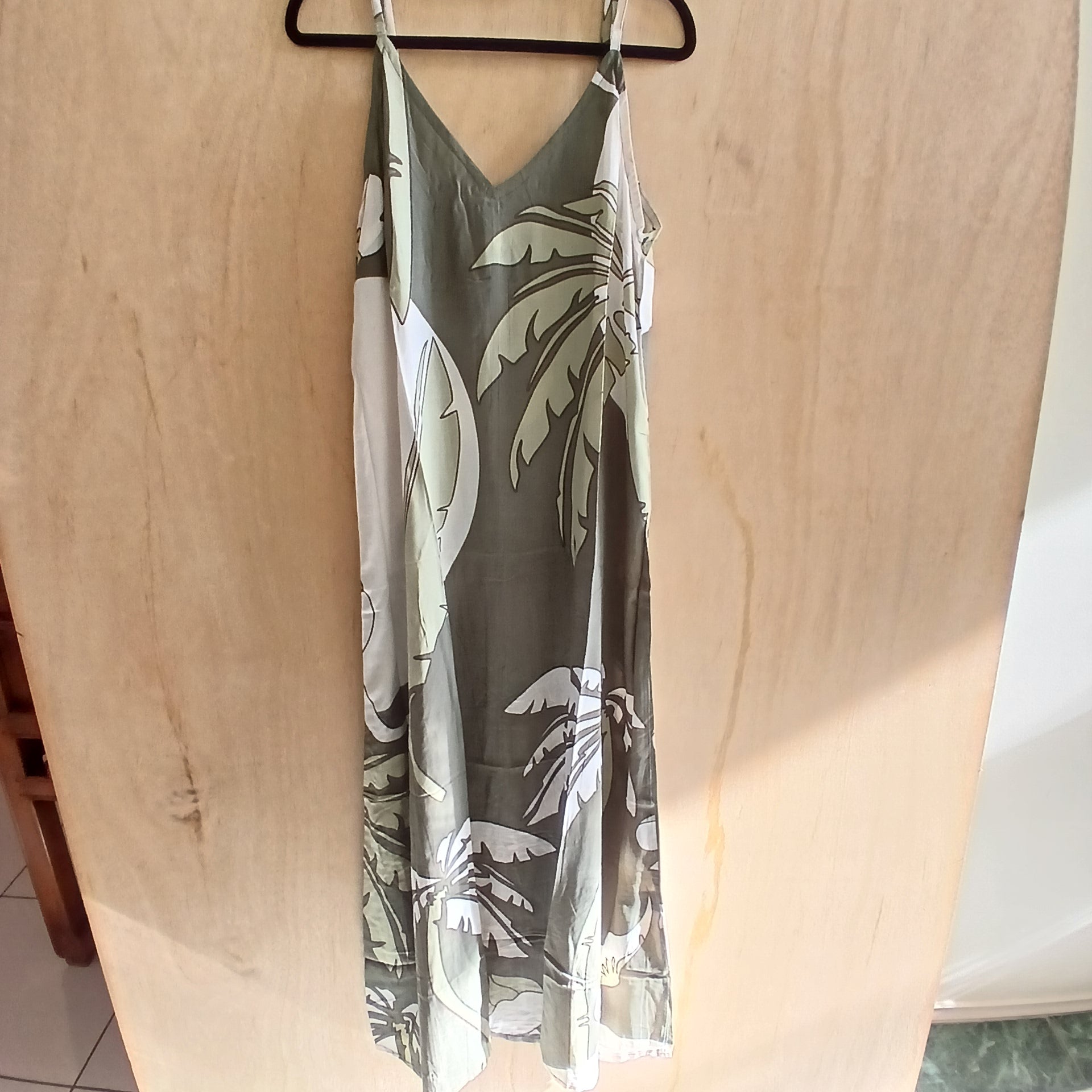 PRE-ORDER Printed Long Strapped Dress 66970
