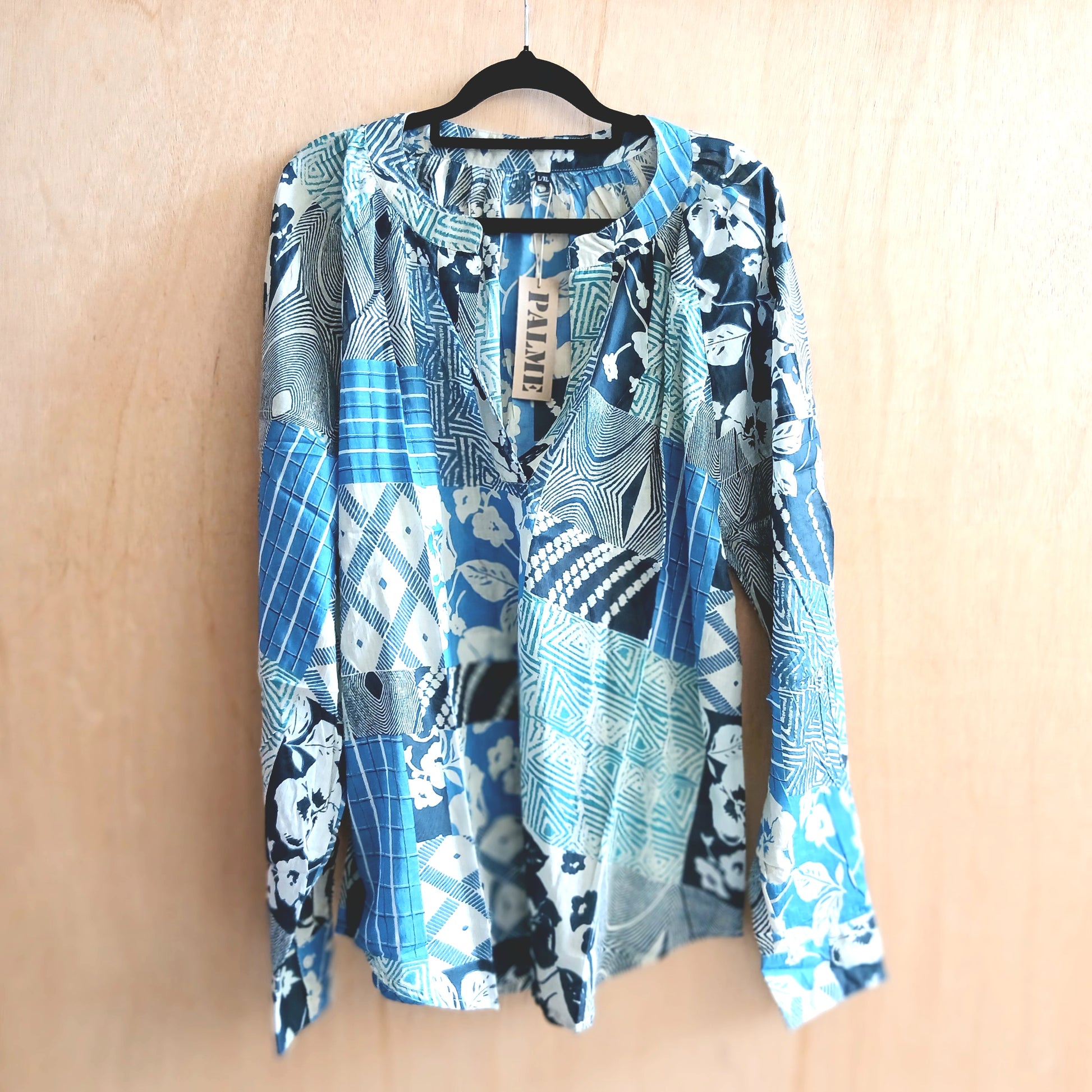 PRE-ORDER Large Sleeve Cotton Blouse Shirt 64563