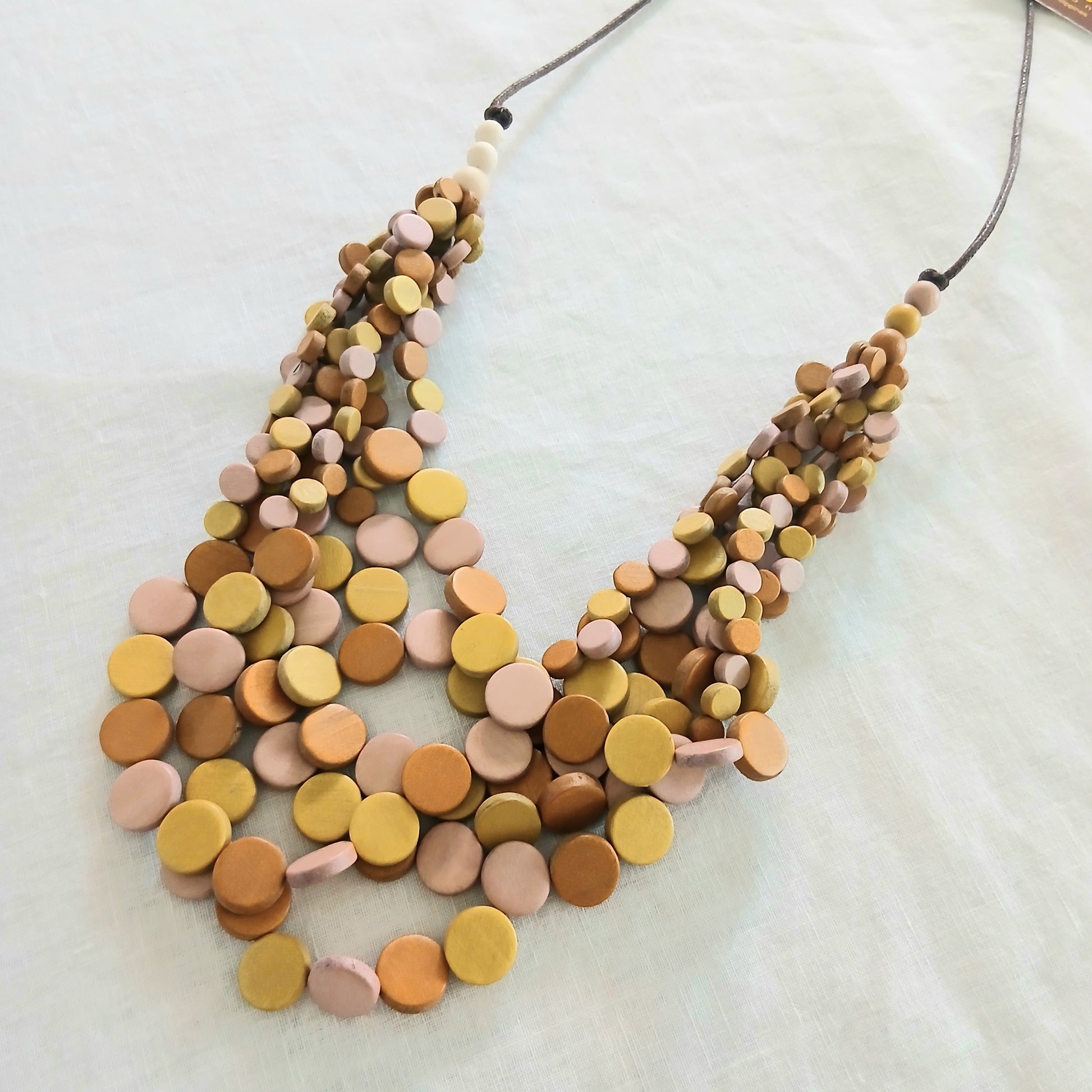 PRE-ORDER Layered Whimsical with Lots of Little Wooden Beads N7-1465