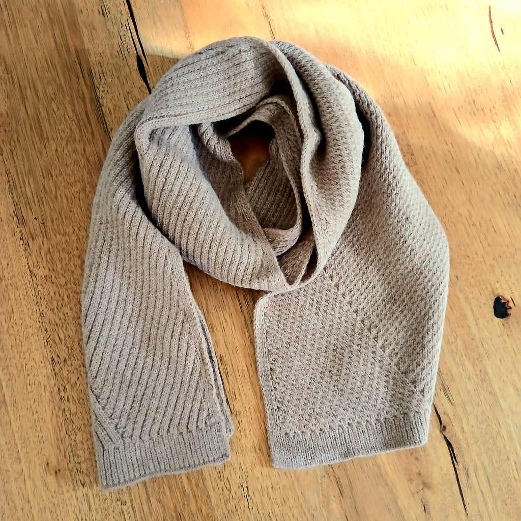 Plain Thick Knitted Scarf 332332