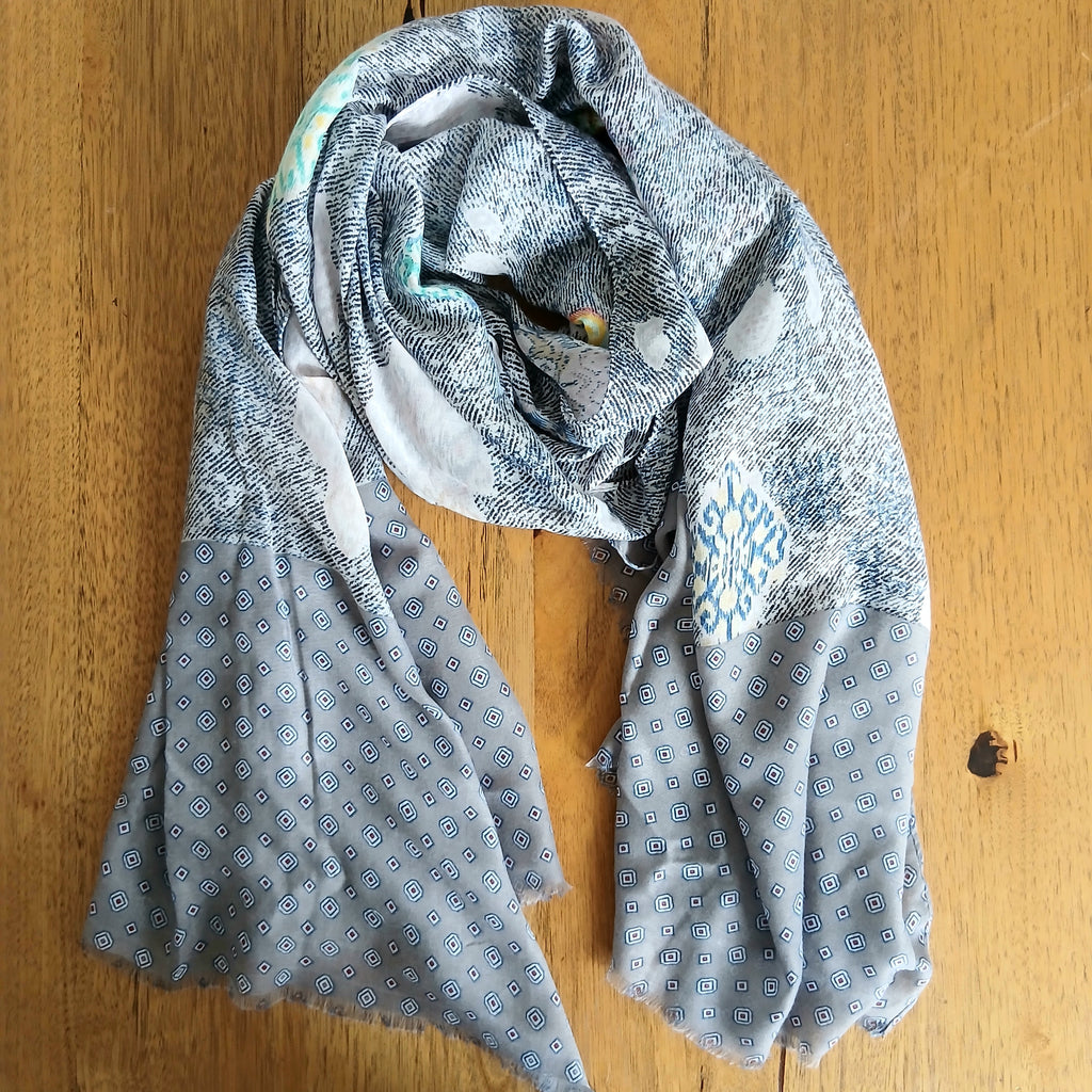 Summer Viscose Scarf - Grey 332274