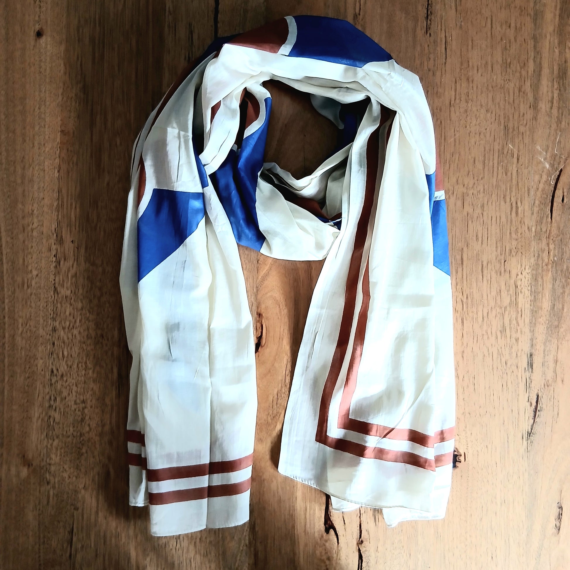 PRE-ORDER Geometric Cotton Scarf 67041