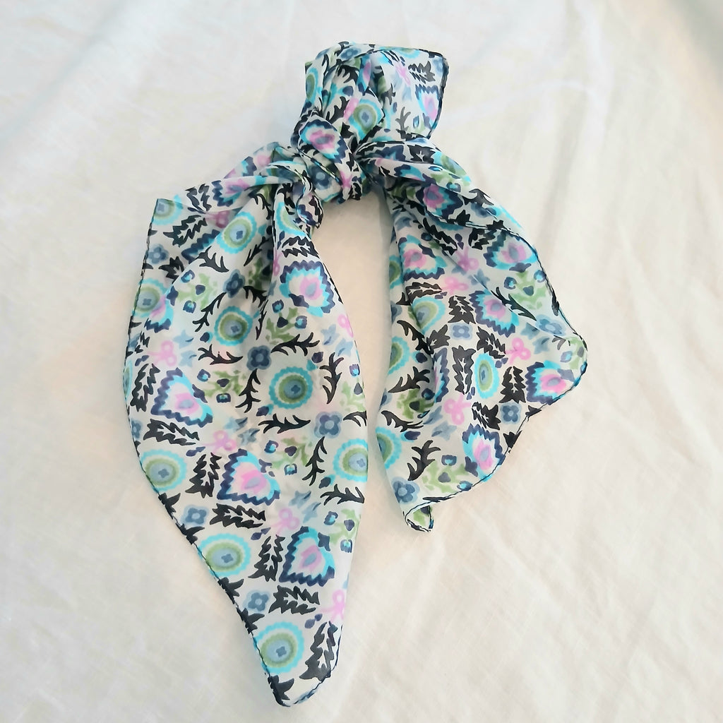 Silk Scarf - Blue Multi PS-1095/S