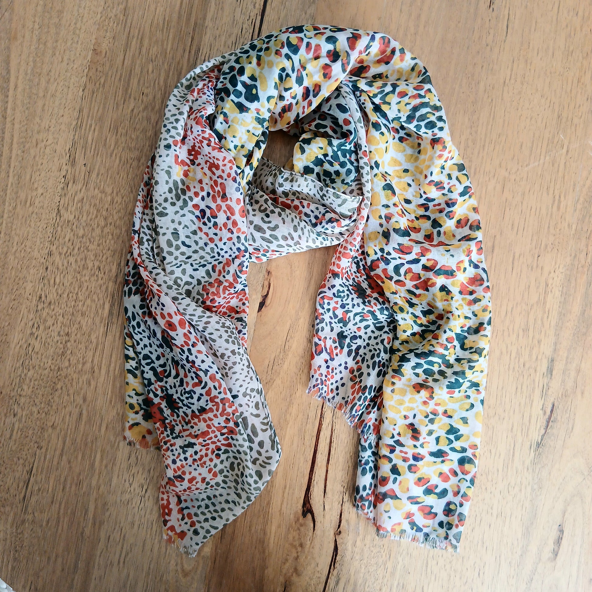 Viscose Animal Print Scarf - 332275