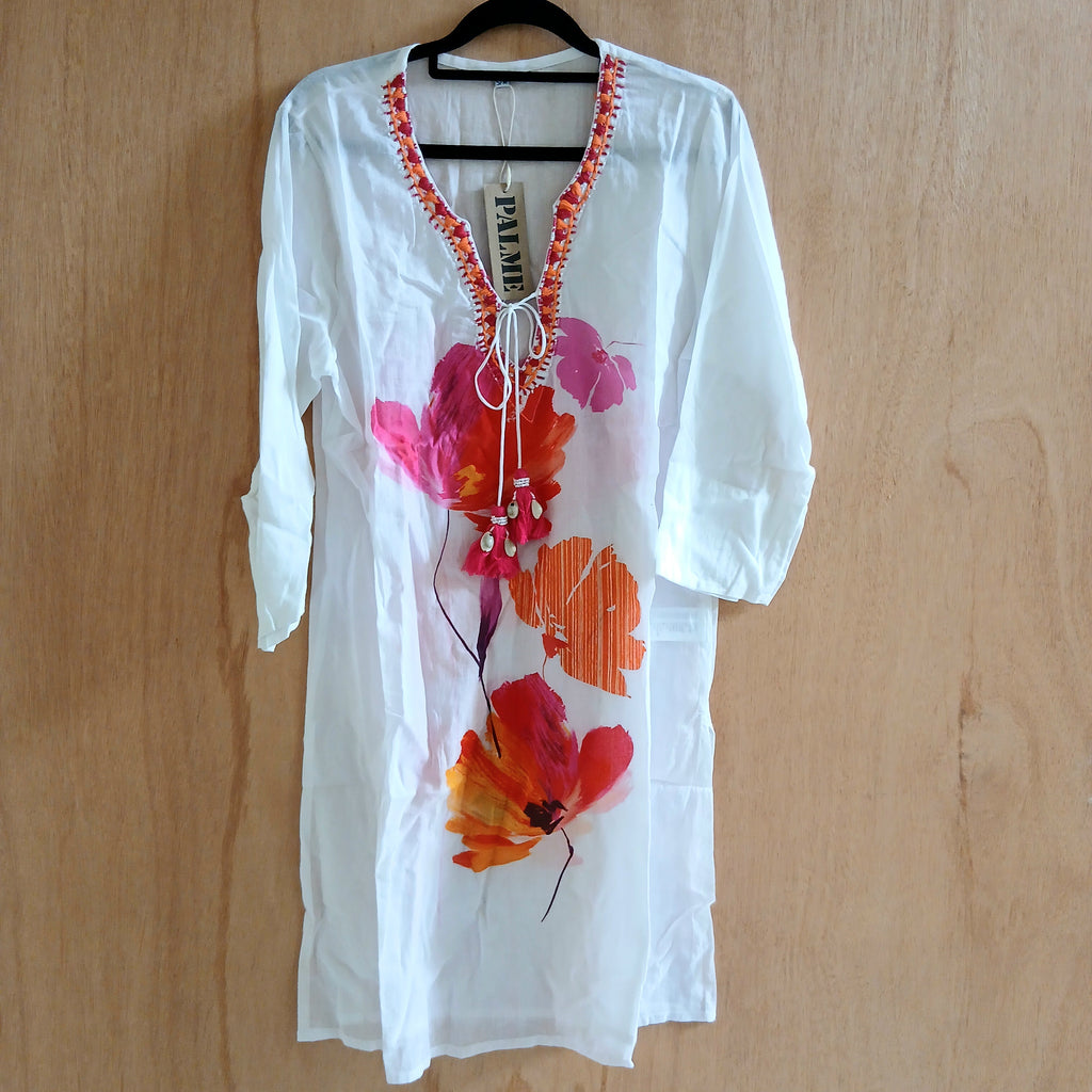 Embroidered V-Neck Tunic 64410