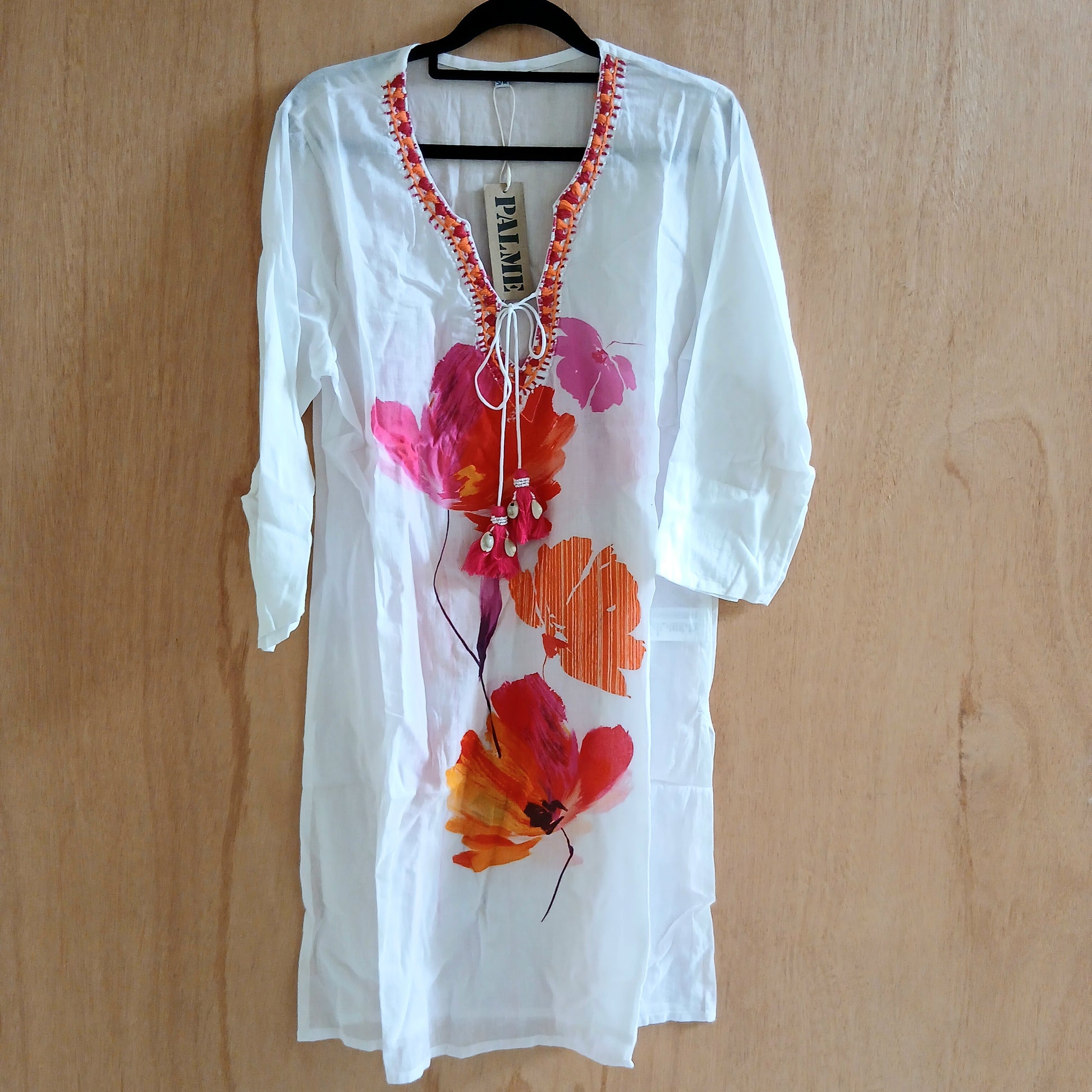 Embroidered V-Neck Tunic 64410