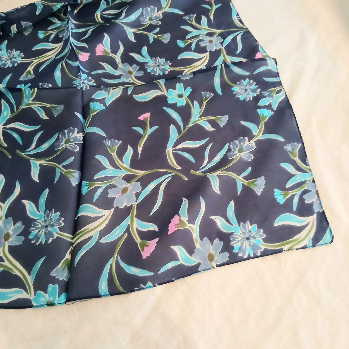 Oriental Floral Pure Silk Scarf PS 1093/S COL 1
