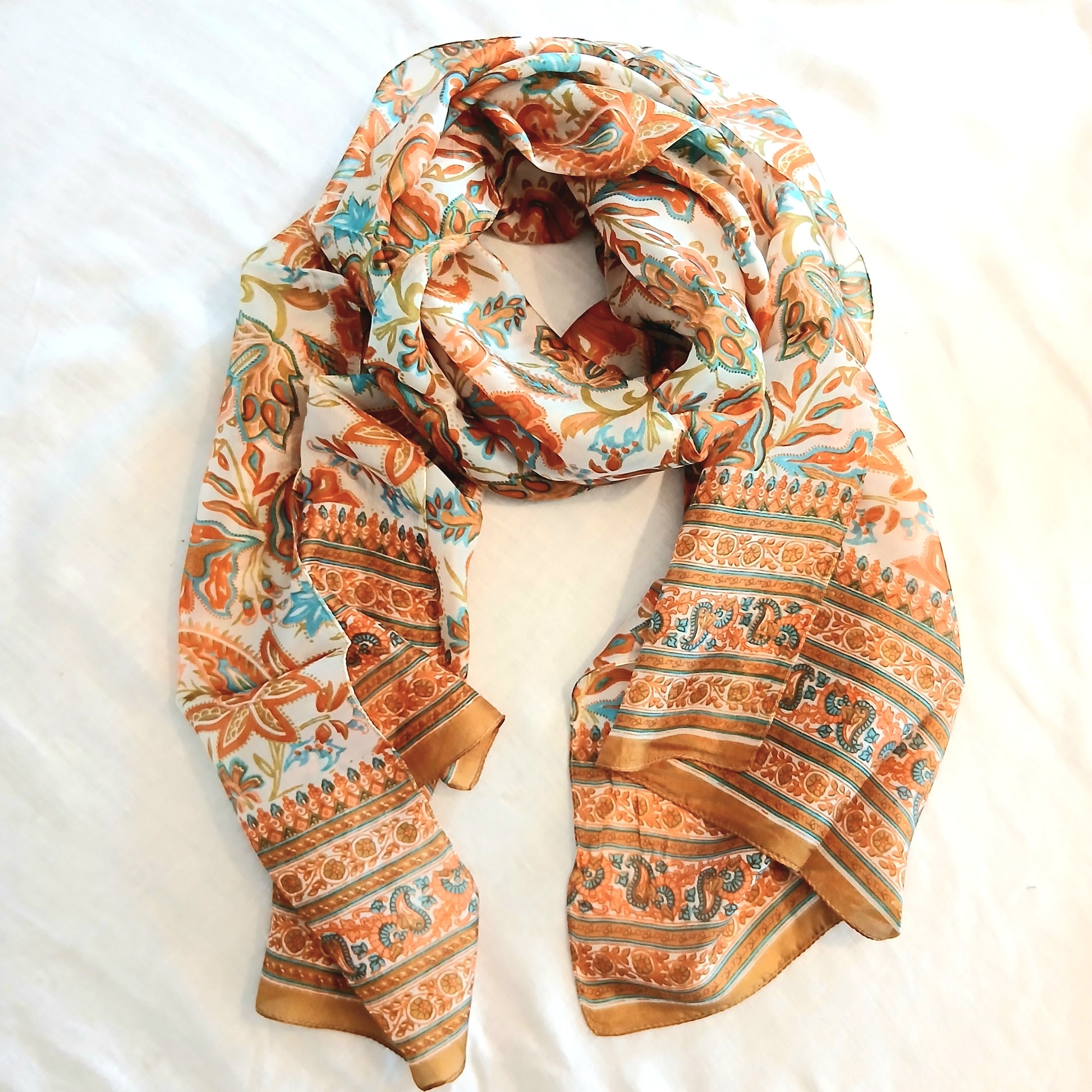 Silk Scarf - Oriental Floral ZS1023-24/L