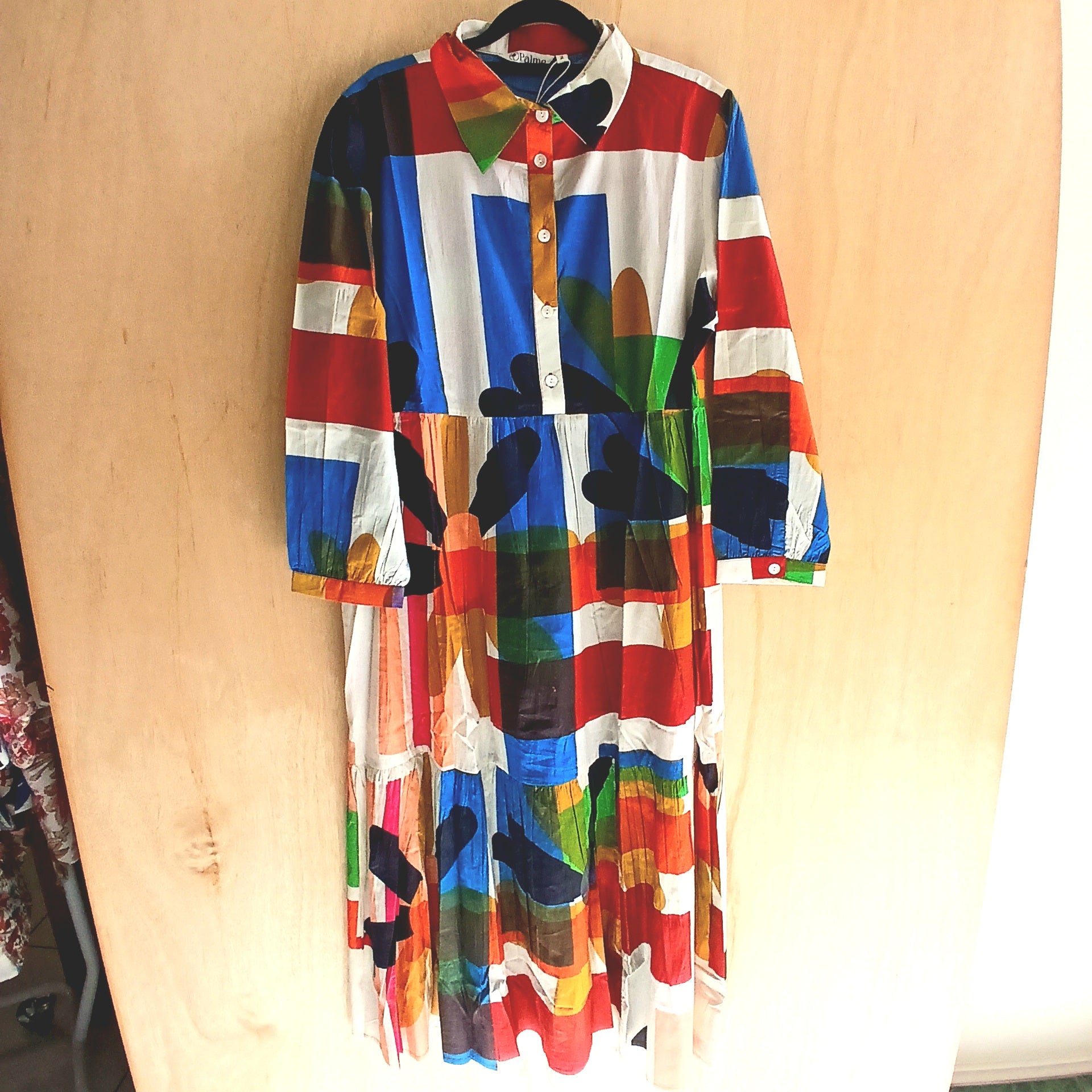 PRE-ORDER Mid Length 2 Layer Cotton Dress 67150
