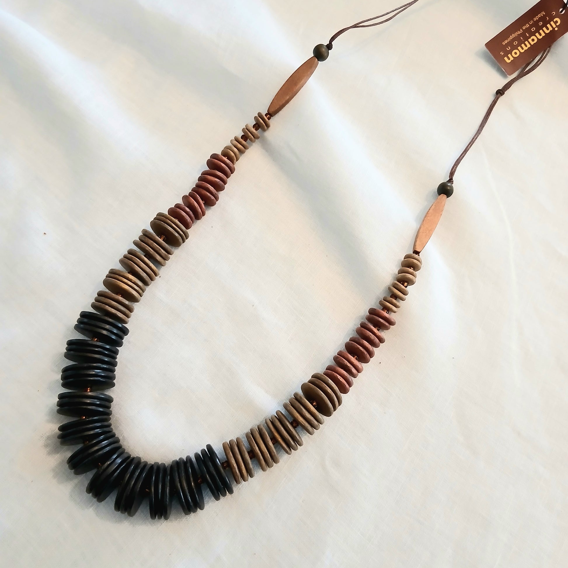 Close Beaded Wooden Necklace N6-5998