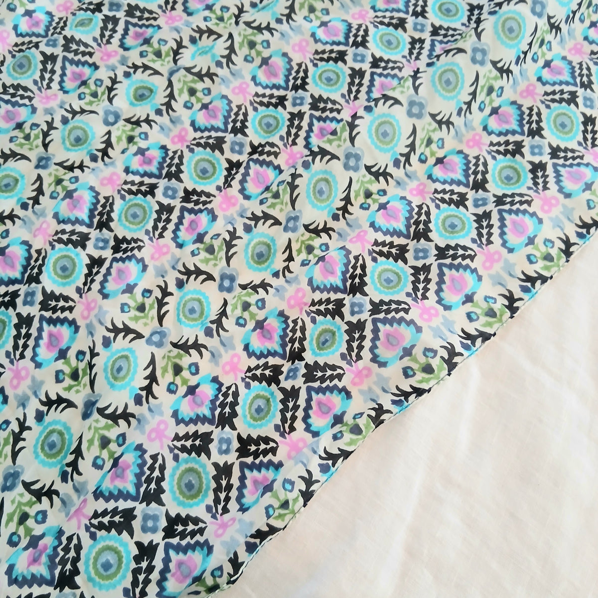 Silk Scarf - TS-1095/L COL BLUE