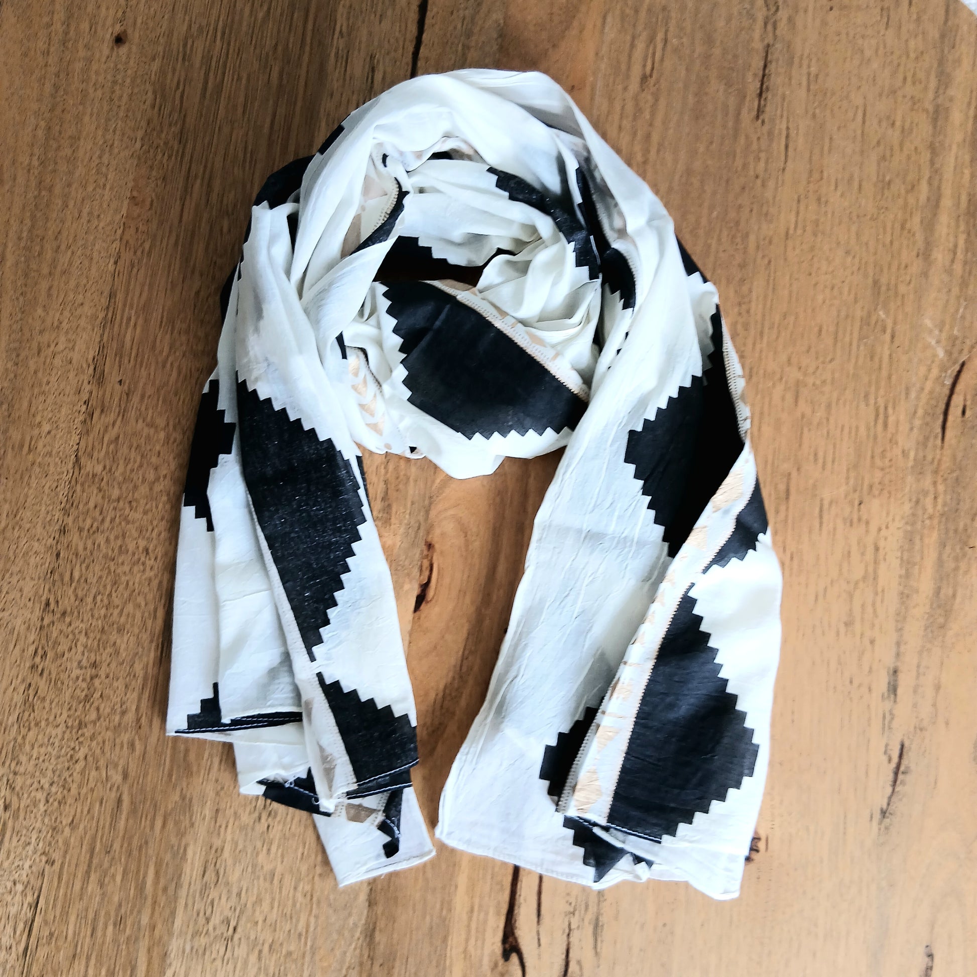 Tribal Dye Cotton Scarf 67042