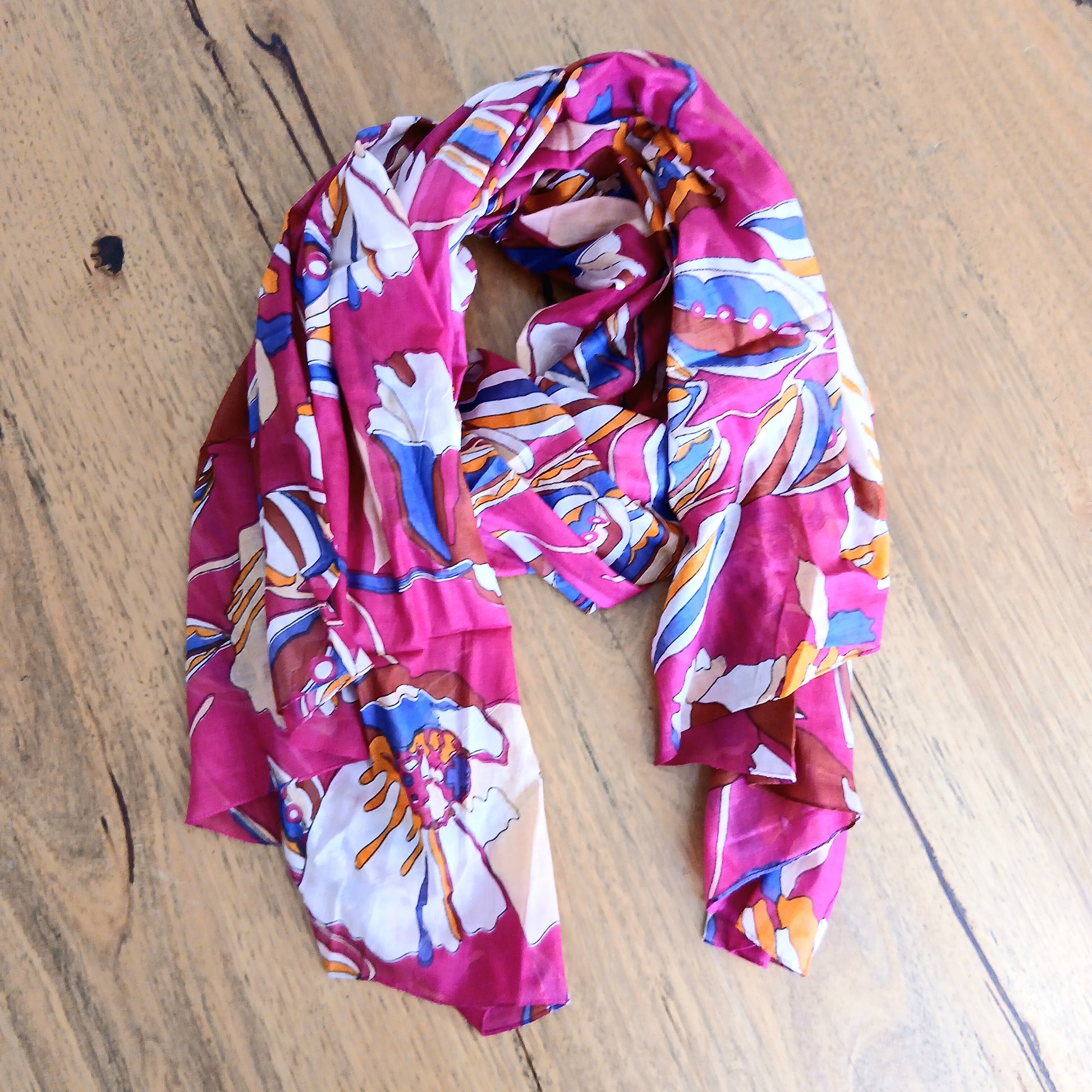 Poppie Scarf - Rose Fonce