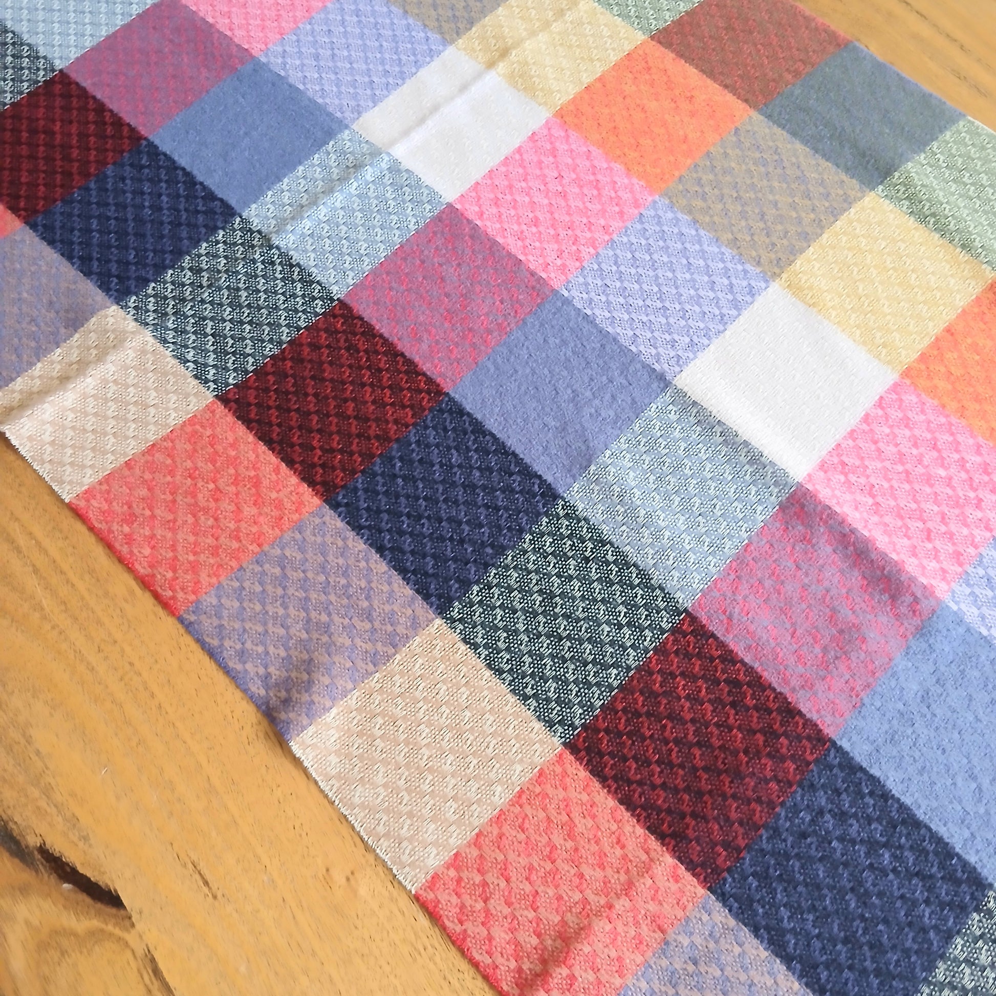Block Print Scarf with Tassels 332394