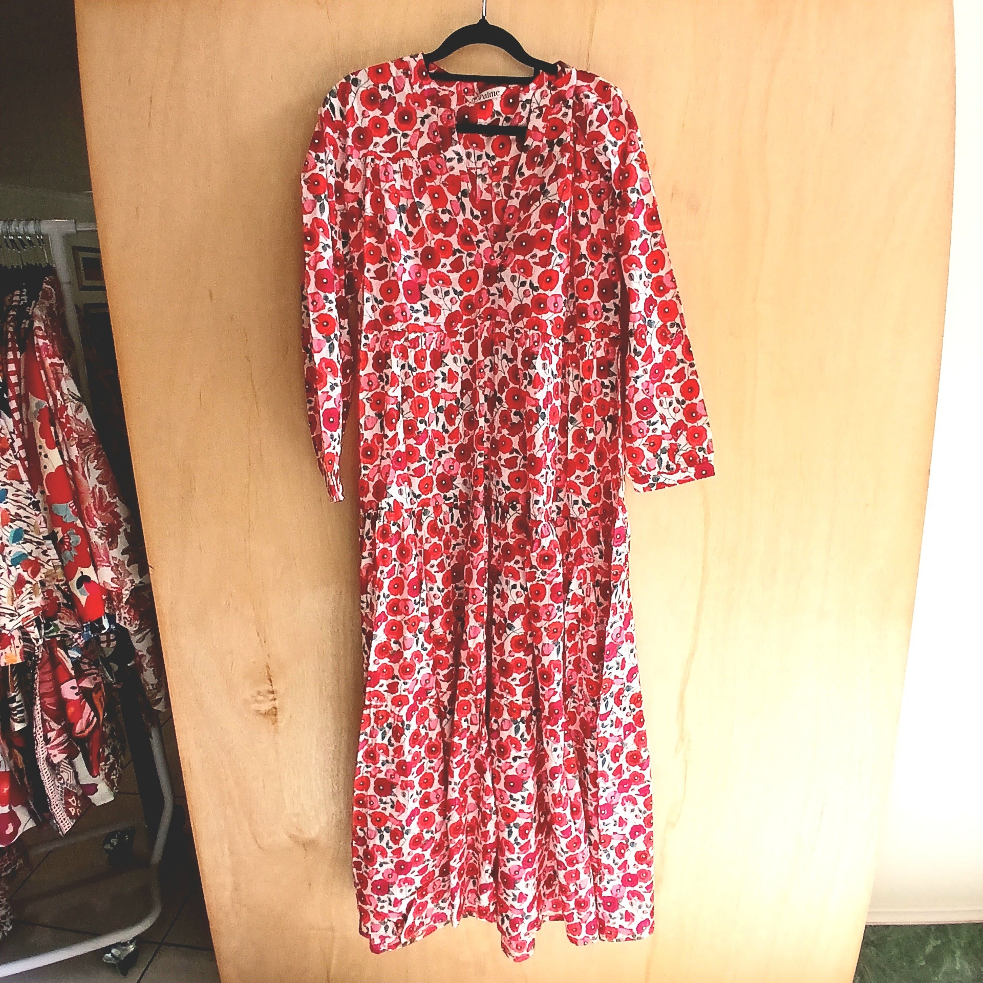 PRE-ORDER Pleated Cotton Printed Dress 67148
