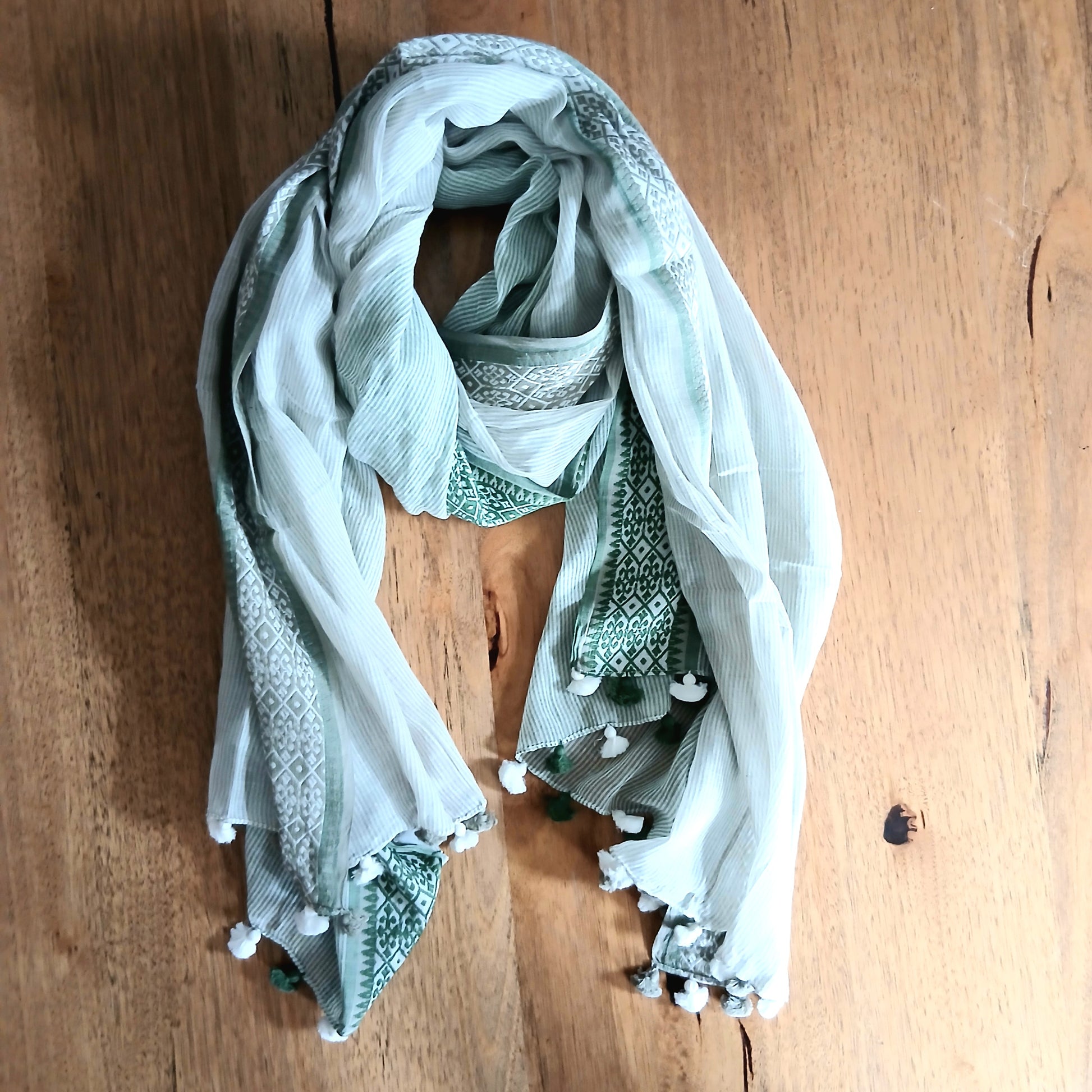 PRE-ORDER Woven Cotton Scarf 53094