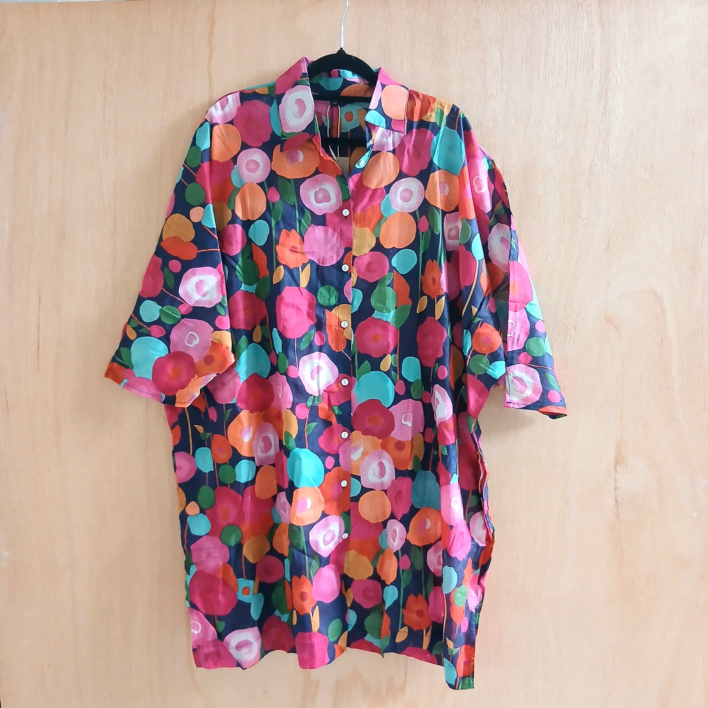 Dark Hues Pure Cotton Poppy Shirt 65949