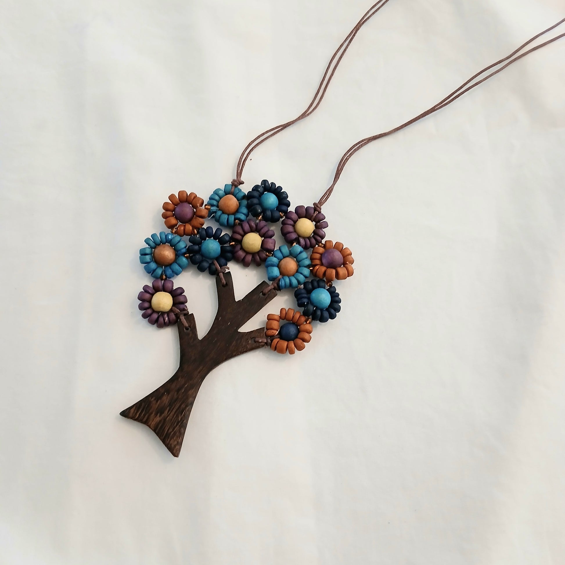 PRE-ORDER Flower Wooden Beaded Tree N7-1647X