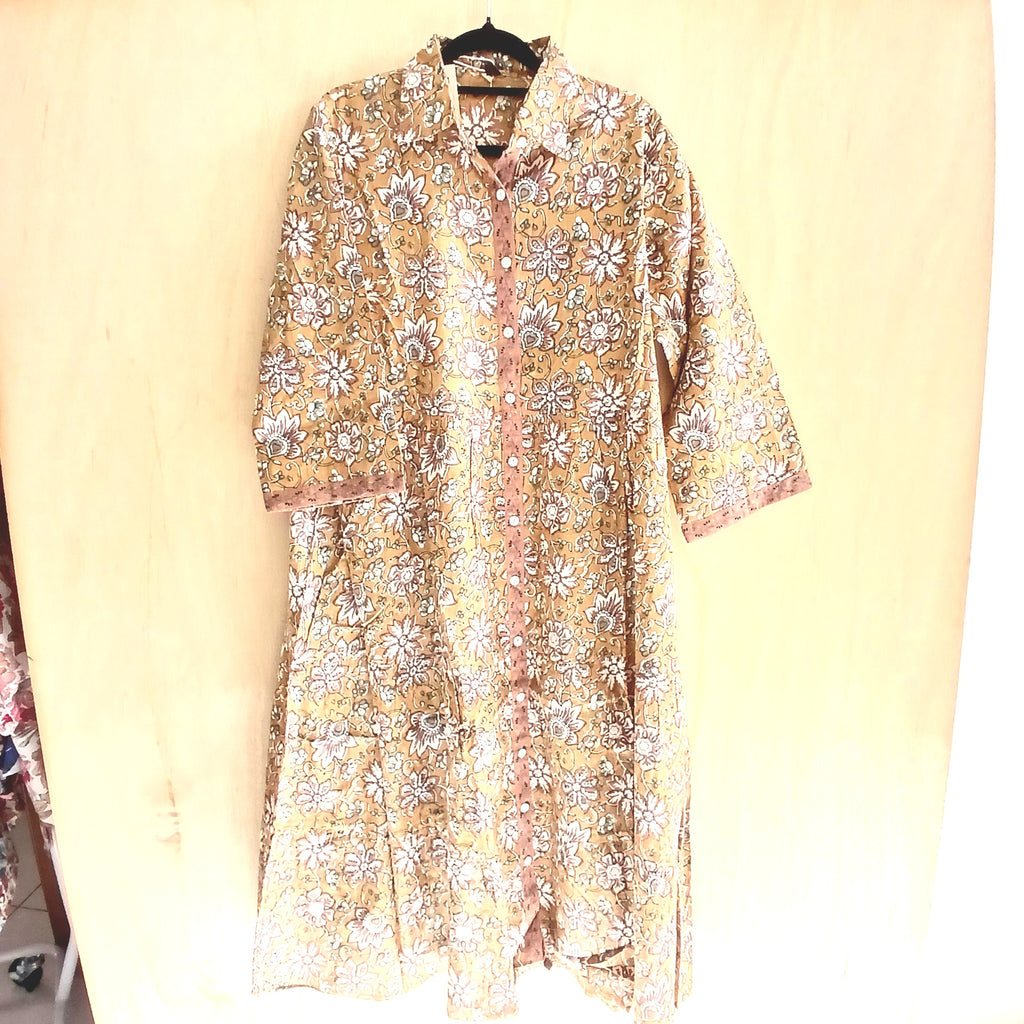 PRE-ORDER Indian Print Cotton Dress 65594