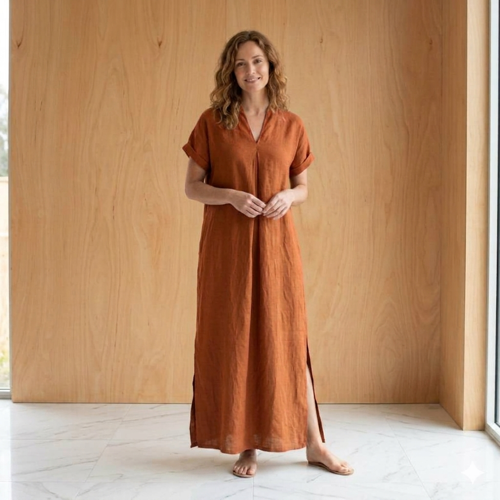 PRE-ORDER Soft Plain Breathable Dress LZ2836