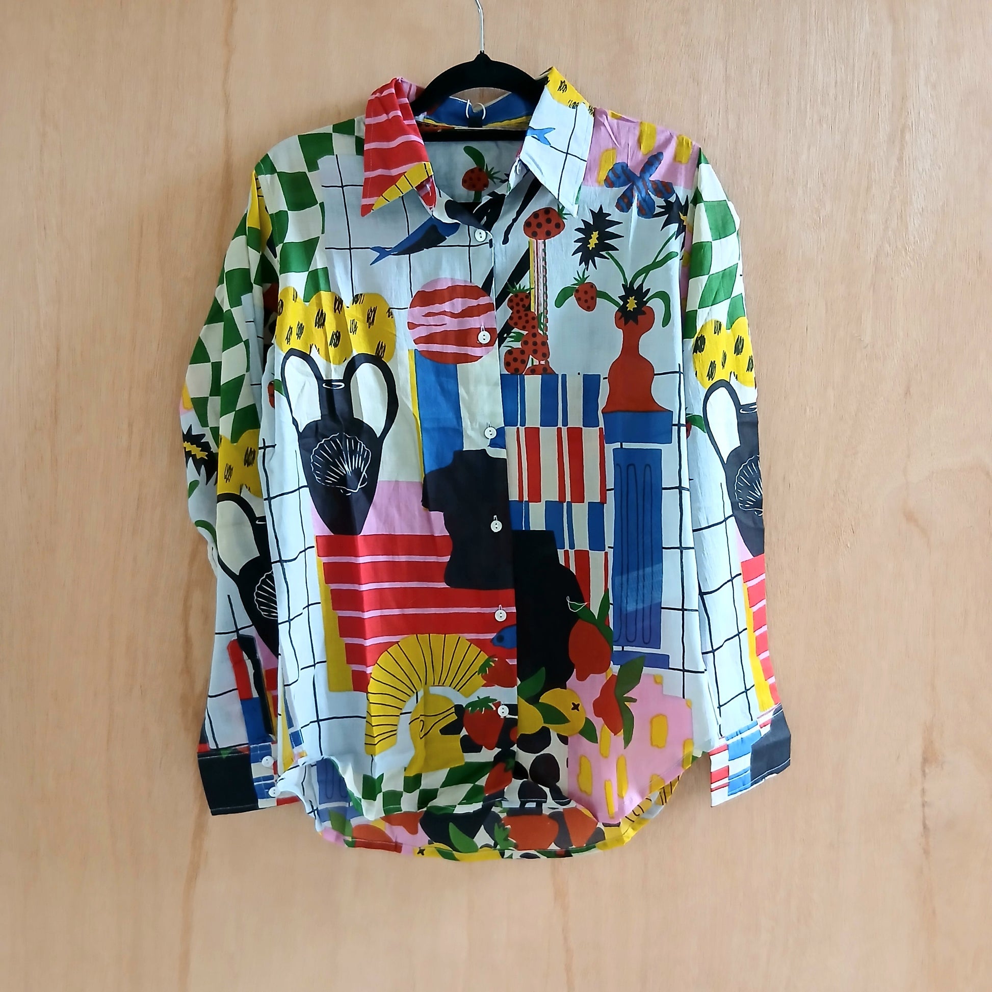 Pure Cotton Artistic Print Pink - 65954 Bold