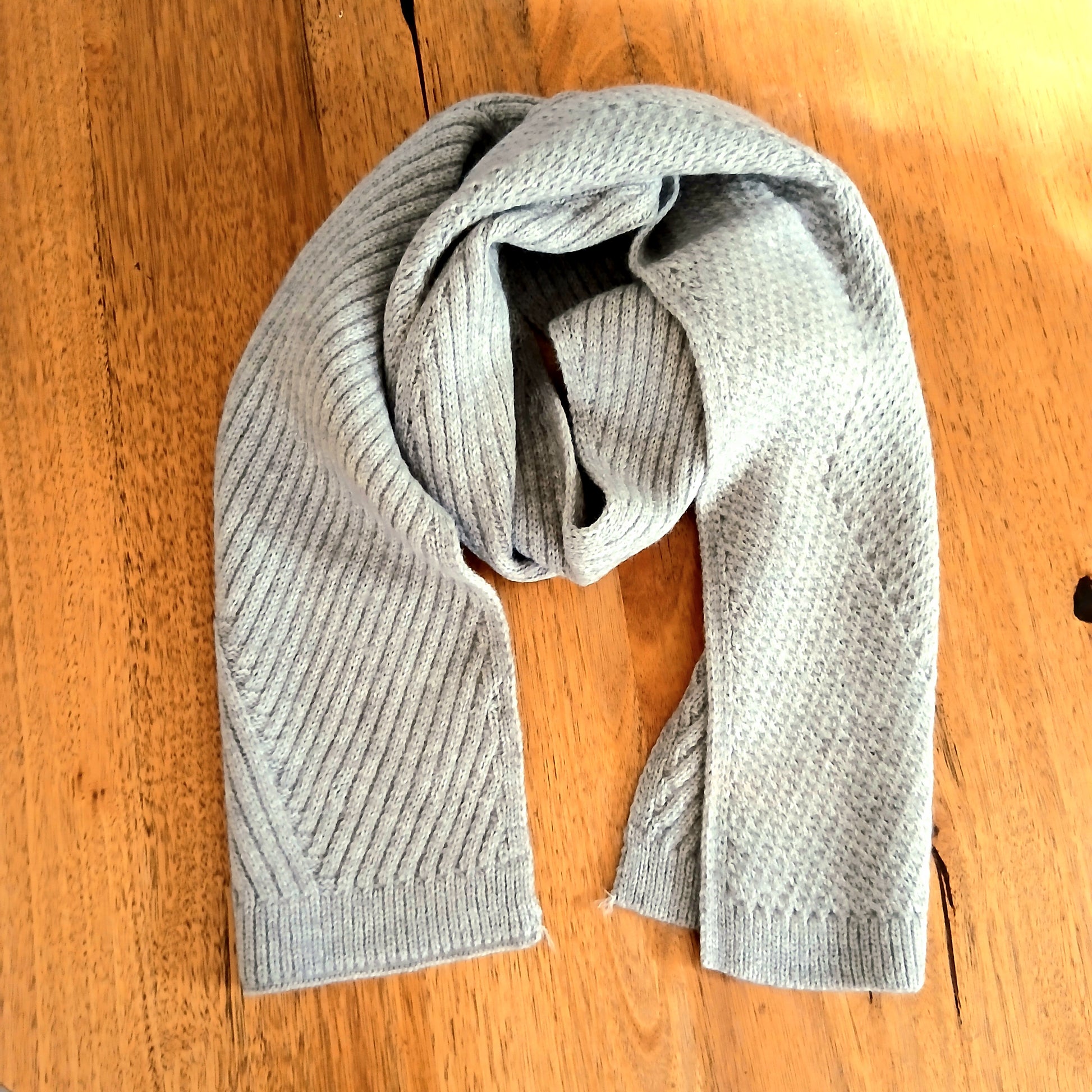 Plain Thick Knitted Scarf 332332