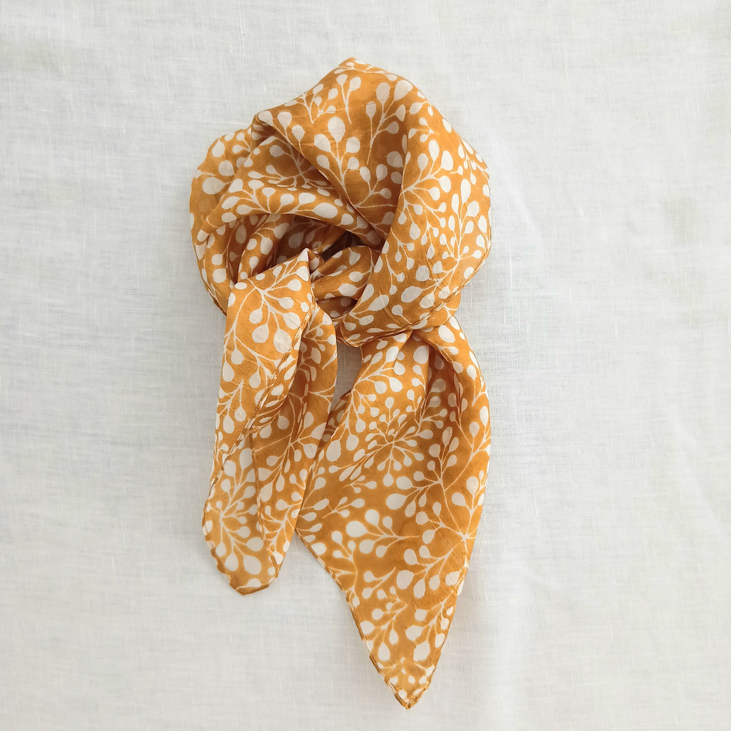 Pure Silk Scarf Necktie Bronze Art PS-1156